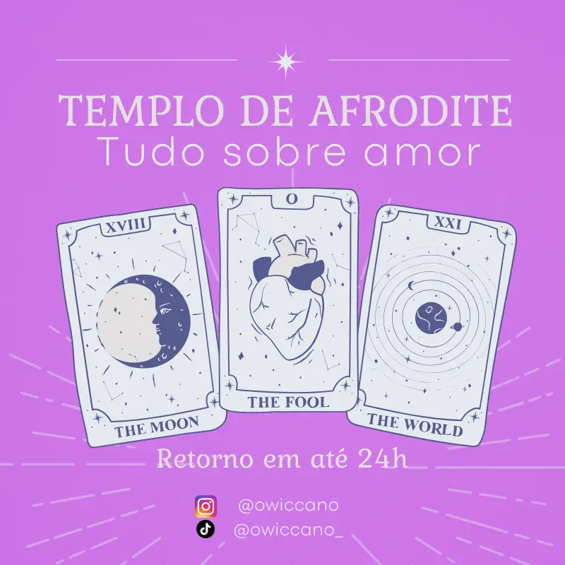 Templo de Afrodite com cartas abertas para uma tiragem amorosa no tarot